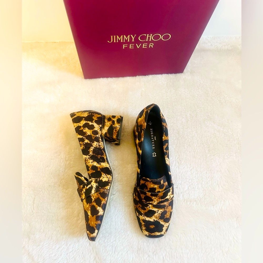 Next Signature slip on Leopard Print Leather Shoes - Picture 13 of 16